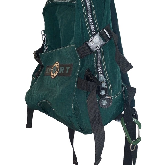 Kipling Bags Kipling Forest Green Multi Buckle Hiking Active